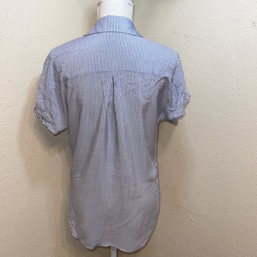 Bcbgeneration Striped Button Down Cross Over Shirt - image 3